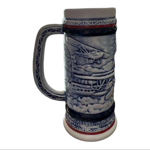 Vintage 1982 Avon Flying Planes Mini Beer Stein Mug Collectible - Picture 3 of 5